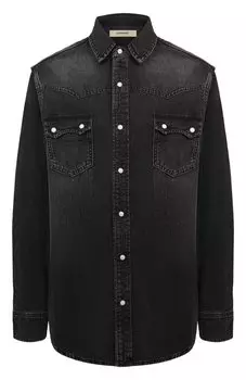 Джинсовая рубашка Lesyanebo