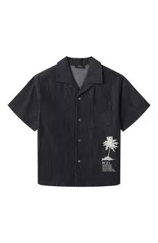 Джинсовая рубашка N21