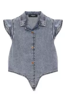 Джинсовая рубашка Versace