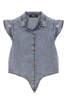 Джинсовая рубашка Versace