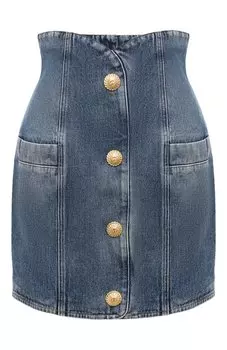 Джинсовая юбка Balmain