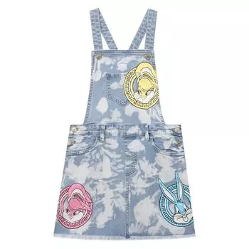 Джинсовая юбка-комбинезон Monnalisa