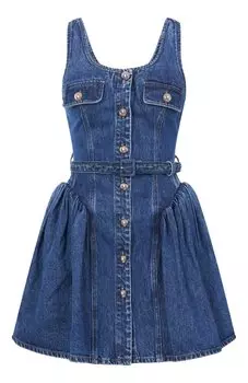 Джинсовое платье self-portrait