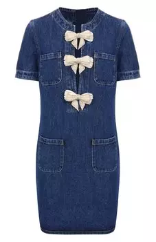 Джинсовое платье self-portrait