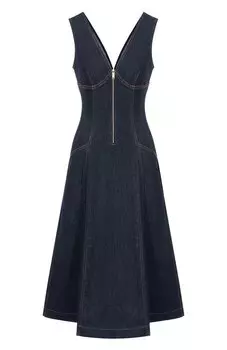 Джинсовое платье self-portrait