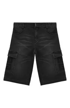 Джинсовые шорты-карго Givenchy