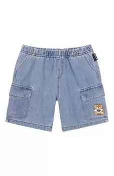 Джинсовые шорты-карго Moschino