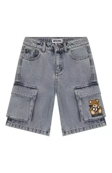 Джинсовые шорты-карго Moschino