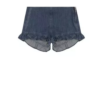 Джинсовые шорты с оборками Il Gufo