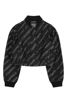 Джинсовый бомбер Karl Lagerfeld Kids