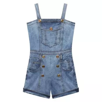 Джинсовый комбинезон Balmain