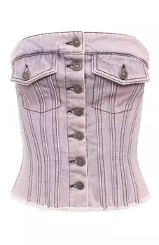 Джинсовый топ-корсет Dondup