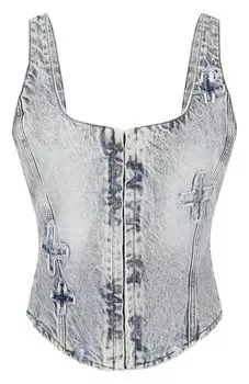 Джинсовый топ-корсет Ksubi