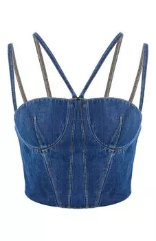 Джинсовый топ-корсет Nensi Dojaka