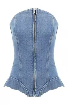 Джинсовый топ-корсет Yuzefi