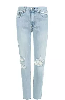 Джинсы прямого кроя с потертостями Rag&Bone