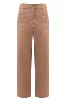 Джинсы с отделкой стразами Blumarine