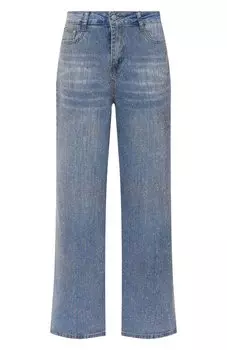 Джинсы с отделкой стразами Sasha Kim