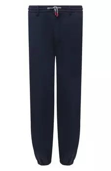 Джоггеры из хлопка и льна Kiton
