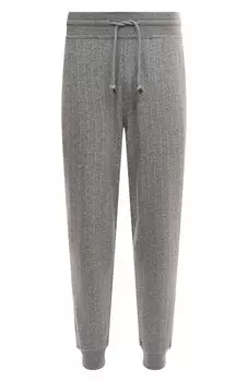 Джоггеры из кашемира и хлопка Brunello Cucinelli