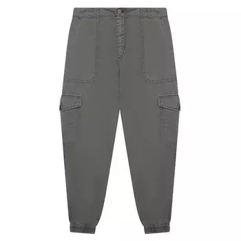 Джоггеры из льна и хлопка Brunello Cucinelli