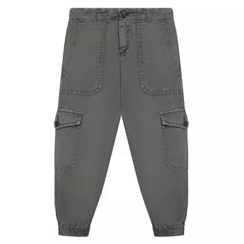 Джоггеры из льна и хлопка Brunello Cucinelli
