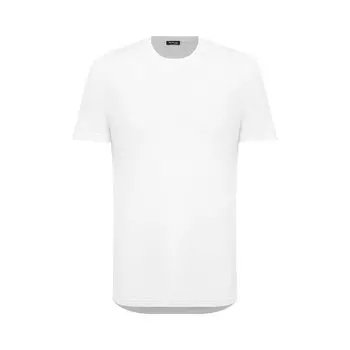 Футболка из хлопка и кашемира Kiton