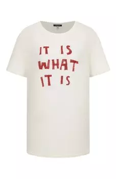 Футболка из хлопка и кашемира R13