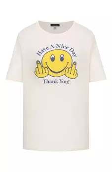 Футболка из хлопка и кашемира R13