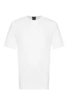 Футболка из хлопка и льна BOSS