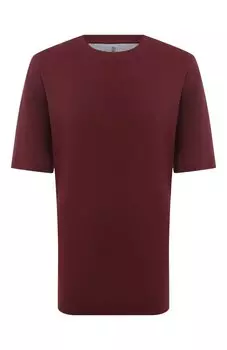 Футболка из хлопка и шелка Brunello Cucinelli