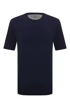 Футболка из хлопка и шелка Brunello Cucinelli