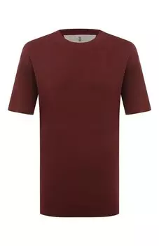 Футболка из хлопка и шелка Brunello Cucinelli