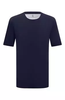 Футболка из хлопка и шелка Brunello Cucinelli