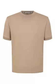 Футболка из хлопка и шелка Canali