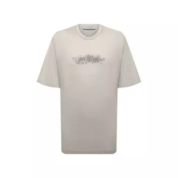 Футболка из хлопка и шелка Cortigiani