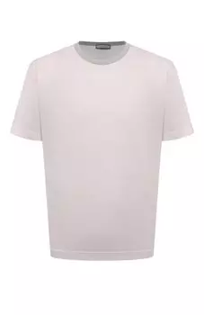 Футболка из хлопка и шелка Cortigiani