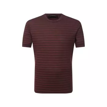 Футболка из хлопка и шелка Ermenegildo Zegna