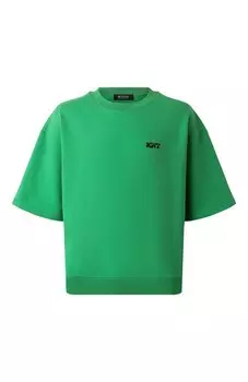 Футболка из хлопка и шелка KNT