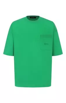 Футболка из хлопка и шелка KNT