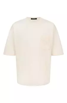 Футболка из хлопка и шелка KNT