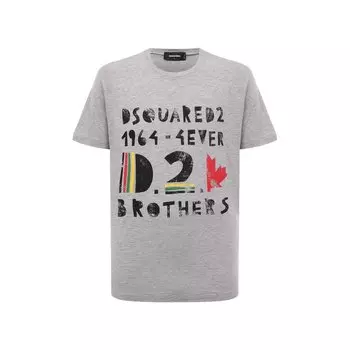 Футболка из хлопка и вискозы Dsquared2