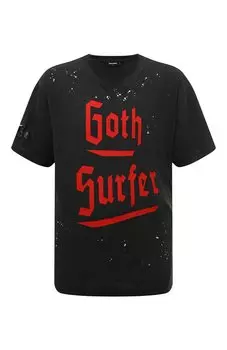 Футболка из хлопка и вискозы Dsquared2