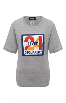 Футболка из хлопка и вискозы Dsquared2