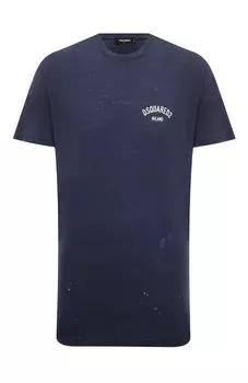 Футболка из хлопка и вискозы Dsquared2