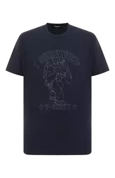 Футболка из хлопка и вискозы Dsquared2