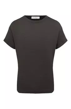 Футболка из кашемира и шелка Brunello Cucinelli