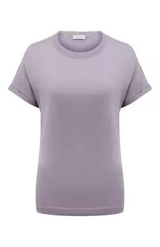 Футболка из кашемира и шелка Brunello Cucinelli