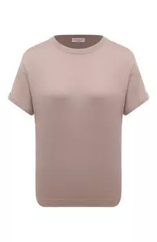 Футболка из кашемира и шелка Brunello Cucinelli