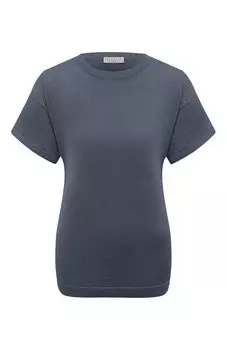 Футболка из кашемира и шелка Brunello Cucinelli